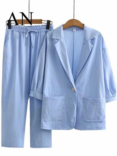 pants summer new fashion casual cotton linen suit + pants twopiece se linen set for women women's suits set 2 elegant pieces, White
pants summer new fashion casual cotton linen suit + pants twopiece se linen set for women women's suits set 2 elegant pieces, White