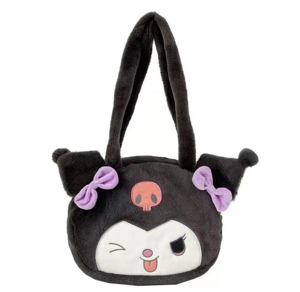 fashion big capacity kuromi bow plush zipper handbag girl lovely melody fluffy shoulder bag festival gift bag accessories, Black
fashion big capacity kuromi bow plush zipper handbag girl lovely melody fluffy shoulder bag festival gift bag accessories, Black