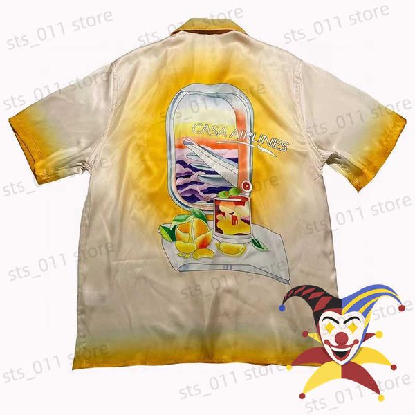 men's casual shirts yellow casablanca silk shirt men women 1 1 casablanca tees t230419, White;black
men's casual shirts yellow casablanca silk shirt men women 1 1 casablanca tees t230419, White;black
