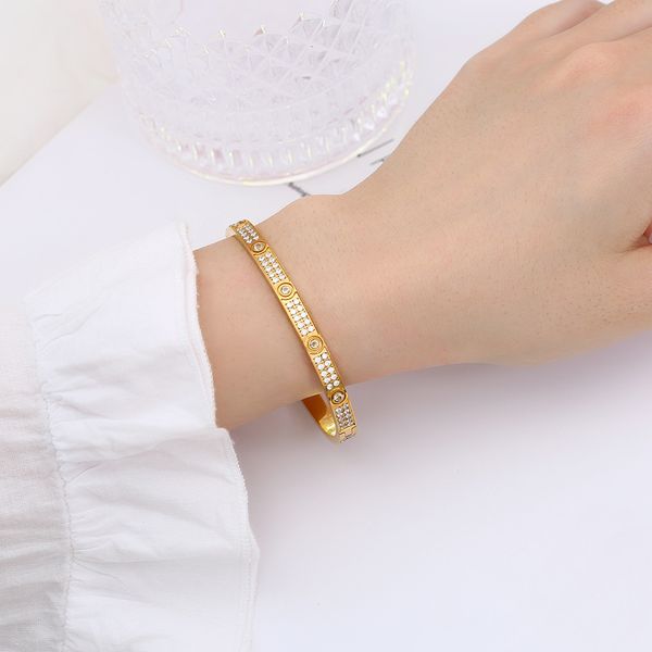 popular brand screw bangle bracelet fashion luxury micro pave women men's bracelets gold party style couple jewelry, Black
popular brand screw bangle bracelet fashion luxury micro pave women men's bracelets gold party style couple jewelry, Black