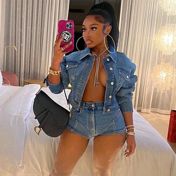 dress year 2022 blue denim jacket and shorts two piece set women streetwear fall fashion jean matching sets outfits, White
dress year 2022 blue denim jacket and shorts two piece set women streetwear fall fashion jean matching sets outfits, White