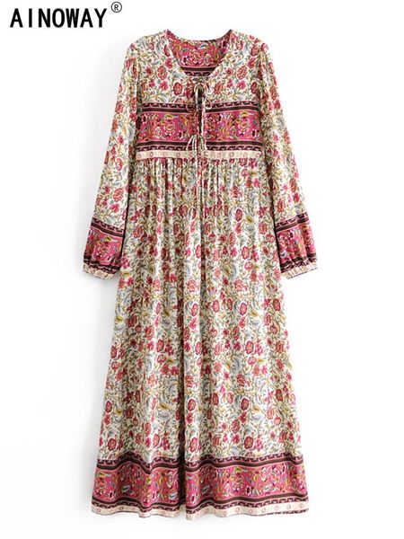 dresses multi floral print vintage women tie neck tassel beach bohemian maxi dresses robe ladies rayon cotton boho dress vestidos, Black;gray
dresses multi floral print vintage women tie neck tassel beach bohemian maxi dresses robe ladies rayon cotton boho dress vestidos, Black;gray
