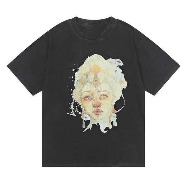 men tshirts designer clothes t shirt rainbow half-portrait print graphic tee washed distressed t-shirt high street graffiti print shirts mre, White;black
men tshirts designer clothes t shirt rainbow half-portrait print graphic tee washed distressed t-shirt high street graffiti print shirts mre, White;black