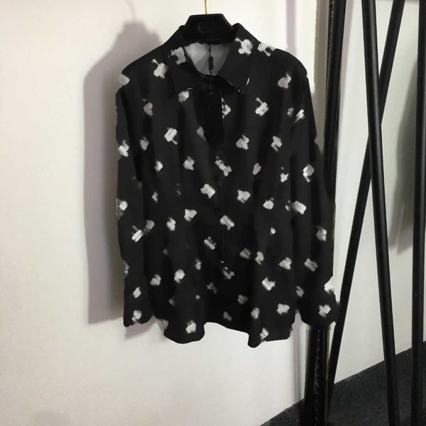23ss high neck blouse womens designer clothing presbytery alphabet print temperament lapel long-sleeved shirt women clothes, White
23ss high neck blouse womens designer clothing presbytery alphabet print temperament lapel long-sleeved shirt women clothes, White