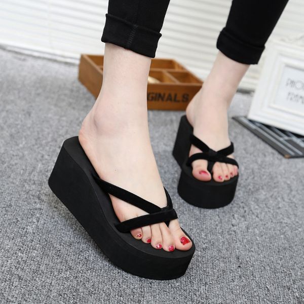 slippers fashion platform sandal 65cm high heel zapatillas chinelo summer shoes straped home bathing flip flops pantufa 230419, Black
slippers fashion platform sandal 65cm high heel zapatillas chinelo summer shoes straped home bathing flip flops pantufa 230419, Black