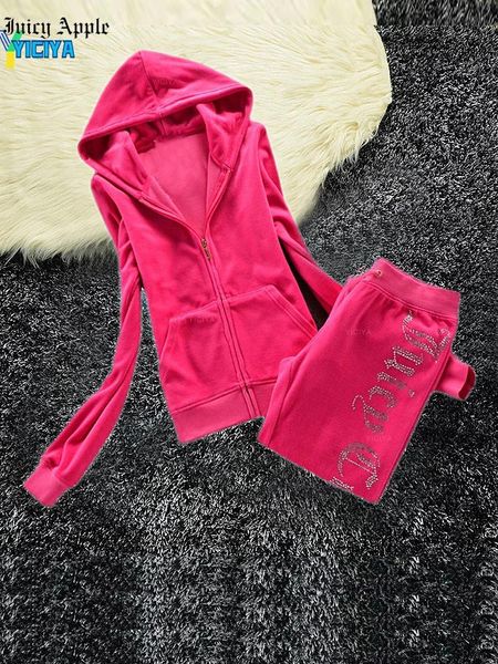 pants yiciya juicy tracksuit spring/fall 2022 women's brand velour tracksuit suit women velvet zipper sweatshirt and pants sewing suit, White
pants yiciya juicy tracksuit spring/fall 2022 women's brand velour tracksuit suit women velvet zipper sweatshirt and pants sewing suit, White
