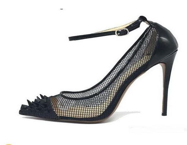 fashion women shoes black gauze high heels rivets ankle strap wedding party shoes highheeled pumps 12cm10cm8cm studded spi8024213
fashion women shoes black gauze high heels rivets ankle strap wedding party shoes highheeled pumps 12cm10cm8cm studded spi8024213