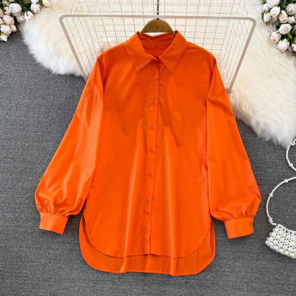 shirt woman women 2023 spring autumn new loose long-sleeved asymmetric blouse, White
shirt woman women 2023 spring autumn new loose long-sleeved asymmetric blouse, White