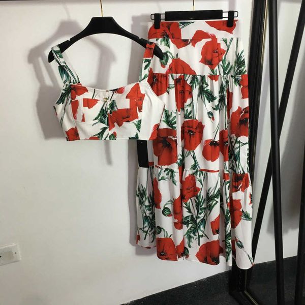 23ss shirt suit skirt set womens designer clothing temperament flower print strapless suspender high waist half skirt sets womens clothing, White
23ss shirt suit skirt set womens designer clothing temperament flower print strapless suspender high waist half skirt sets womens clothing, White