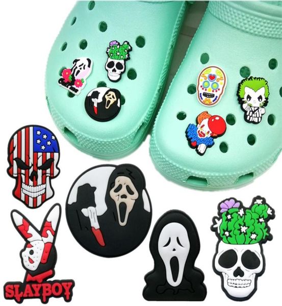 moq 100pcs classic horrible movies character croc jibz charms 2d soft pvc shoe accessories buckles clog pins shoe charm decoration1634567, White;pink
moq 100pcs classic horrible movies character croc jibz charms 2d soft pvc shoe accessories buckles clog pins shoe charm decoration1634567, White;pink