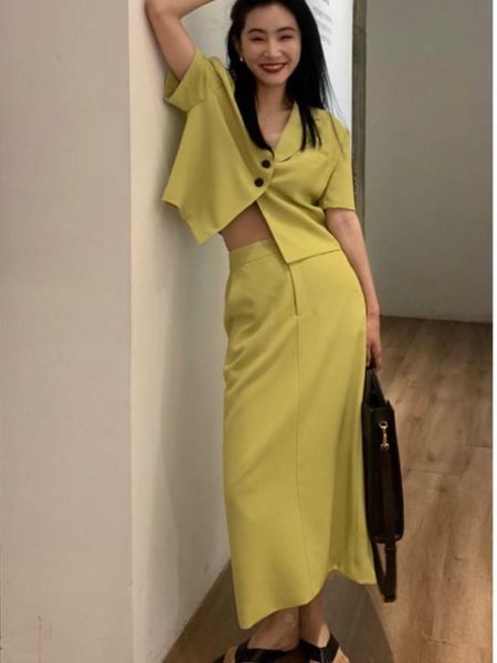 pants herstory women summer korean fashion blazer suits vintage short sleeve blazers+hight waist long skirts 2 pieces sets office lady, White
pants herstory women summer korean fashion blazer suits vintage short sleeve blazers+hight waist long skirts 2 pieces sets office lady, White