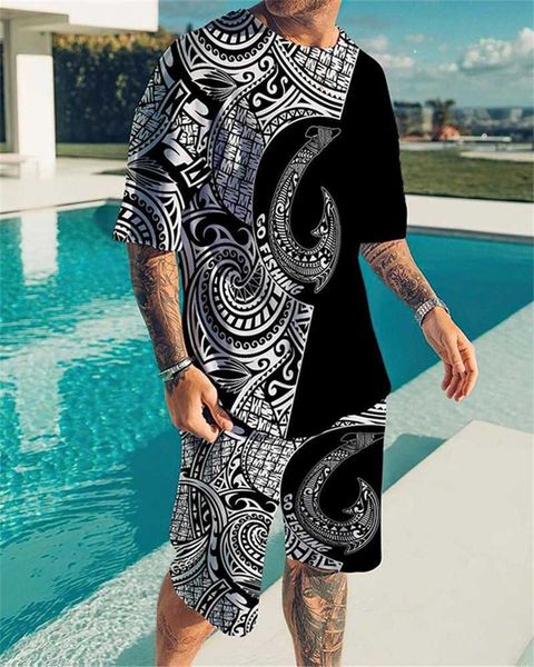 tracksuits summer beach casual men's t-shirts sets 3d print fashion t-shirt shorts two piece set o-neck sportwear oversized man clothin, Gray
tracksuits summer beach casual men's t-shirts sets 3d print fashion t-shirt shorts two piece set o-neck sportwear oversized man clothin, Gray