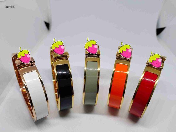 hermm designer bracelets special h button enamel color women s 12mm spring titanium steel fifth generation open, Black
hermm designer bracelets special h button enamel color women s 12mm spring titanium steel fifth generation open, Black