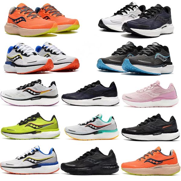 Image of Saucony Triumph victory 19 casual shoes running shoes 2023 new lightweight shock absorption breathable sports sneakers size 36-45