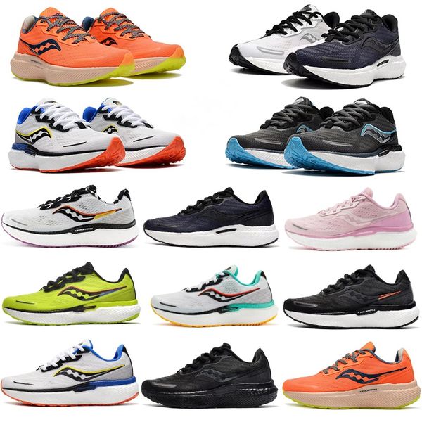 Image of Saucony Triumph victory 19 casual shoes running shoes 2023 new lightweight shock absorption breathable sports sneakers size 36-45