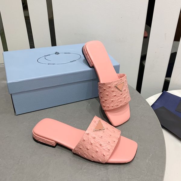 womens flat slippers small low heel 2.5cm sandals cowhide hardware metal triangle logo outdoor beach shoes leather soles soft comfortable wo, Black
womens flat slippers small low heel 2.5cm sandals cowhide hardware metal triangle logo outdoor beach shoes leather soles soft comfortable wo, Black