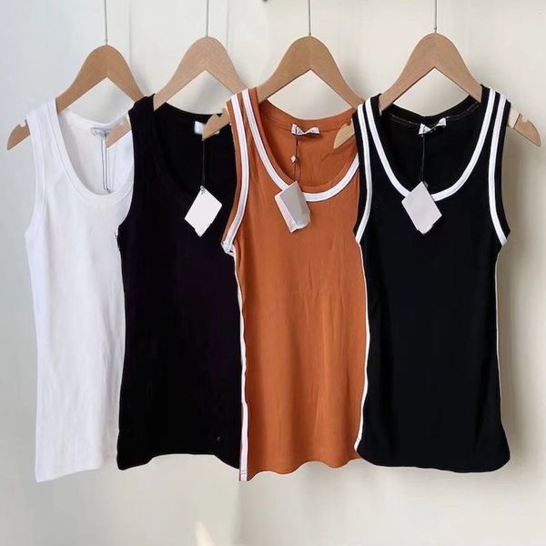 women crop tanks camis loewees t shirts sleeveles embroidered cotton blend tank shorts designer nylon yoga suit o neck sleeveless sports br, White
women crop tanks camis loewees t shirts sleeveles embroidered cotton blend tank shorts designer nylon yoga suit o neck sleeveless sports br, White