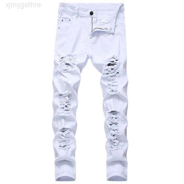 mens white black distressed holes skinny jeans full length denim pants street style trousers wholesale3sdd, Blue
mens white black distressed holes skinny jeans full length denim pants street style trousers wholesale3sdd, Blue