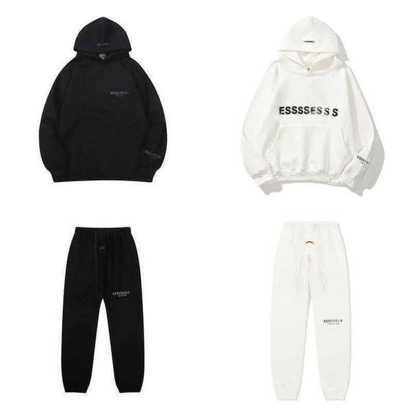 classics luxury men's tracksuits essss entials sweatshirts letter hoodies men women sportswear hooded pant coat sweater pullover coupl, Black
classics luxury men's tracksuits essss entials sweatshirts letter hoodies men women sportswear hooded pant coat sweater pullover coupl, Black