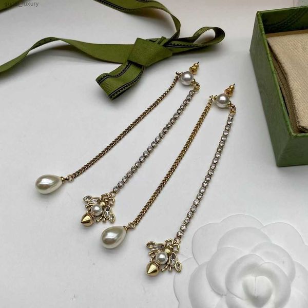 tassel pearl bee pendant dangle earrings designer for women personality fashion diamond brass material tassel chain girl ladies aretes orecc, Golden;silver
tassel pearl bee pendant dangle earrings designer for women personality fashion diamond brass material tassel chain girl ladies aretes orecc, Golden;silver