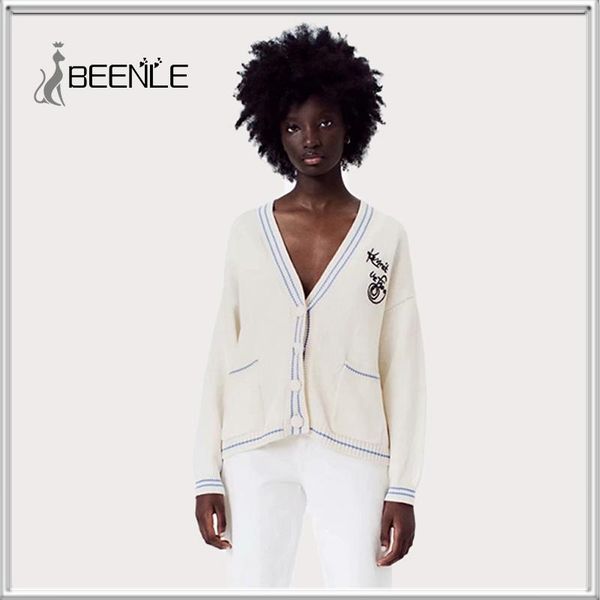 sweaters beenle v neck women button beige cartoon kermit cardigan 2022 long sleeve sweater spring knitted loose casual women clothing, White;black
sweaters beenle v neck women button beige cartoon kermit cardigan 2022 long sleeve sweater spring knitted loose casual women clothing, White;black