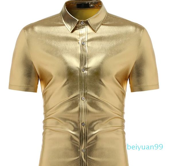 men's t shirts mens metallic shiny nightclub party dress shirts camisa masculina fashion gold slim fit short sleeve shirt men dj dance, White;black
men's t shirts mens metallic shiny nightclub party dress shirts camisa masculina fashion gold slim fit short sleeve shirt men dj dance, White;black