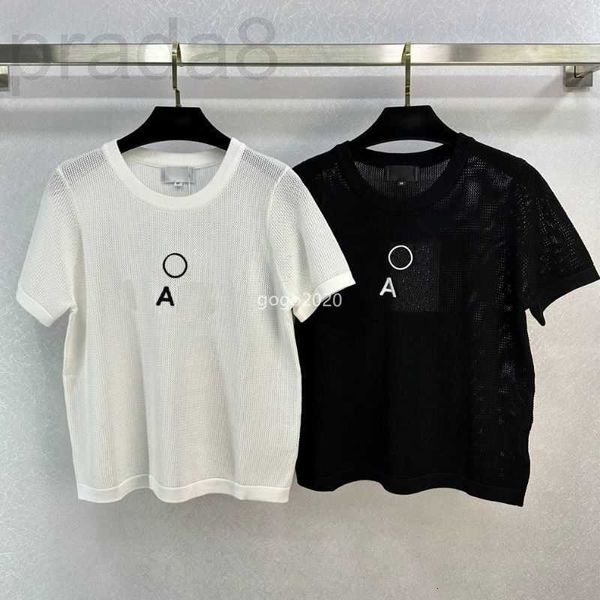 women's t-shirt designer 23ss summer women tee knits t shirts with letters embroidery girls vintage loose crop runway hollow out stret, White
women's t-shirt designer 23ss summer women tee knits t shirts with letters embroidery girls vintage loose crop runway hollow out stret, White