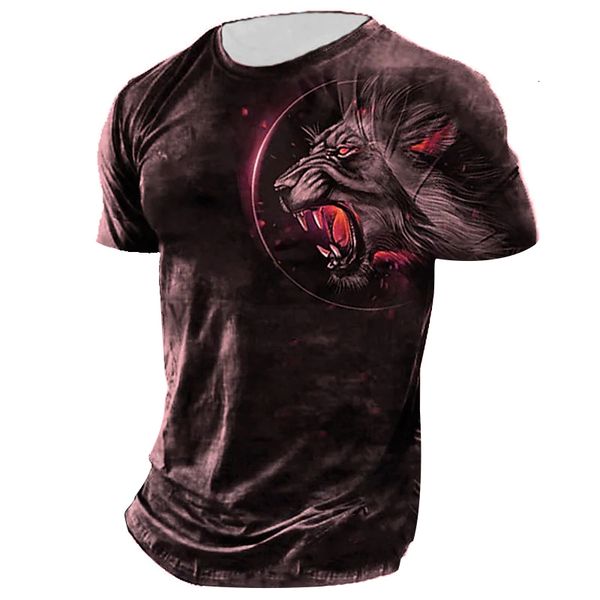 men's tshirts roaring lion print summer round neck short sleeve animal retro shirt street oversized clothing tees 230419, White;black
men's tshirts roaring lion print summer round neck short sleeve animal retro shirt street oversized clothing tees 230419, White;black