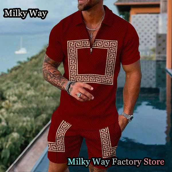 men's tracksuits summer men luxury vintage polo shirt set casual turn down collar tracksuit male fashion clothing beach style outfits s, Gray
men's tracksuits summer men luxury vintage polo shirt set casual turn down collar tracksuit male fashion clothing beach style outfits s, Gray