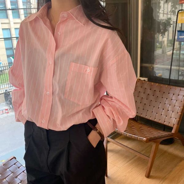 east gate korea spring/summer 2023 new founder vertical stripe wide edition shirt women's short, White
east gate korea spring/summer 2023 new founder vertical stripe wide edition shirt women's short, White