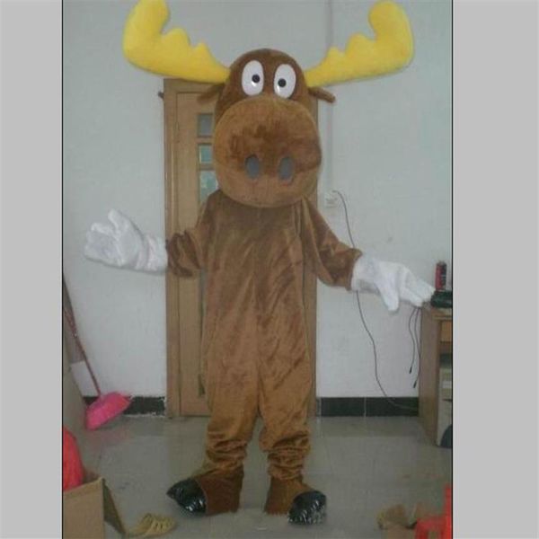2020 discount factory the head brown moose mascot costume for chrias for to wear3209, Red;yellow
2020 discount factory the head brown moose mascot costume for chrias for to wear3209, Red;yellow