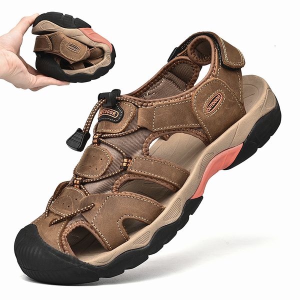 sandals summer men casual shoes outdoor beach hiking trekking slip on light breathable cowhide nonslip roman soft bottom 230419, Black
sandals summer men casual shoes outdoor beach hiking trekking slip on light breathable cowhide nonslip roman soft bottom 230419, Black