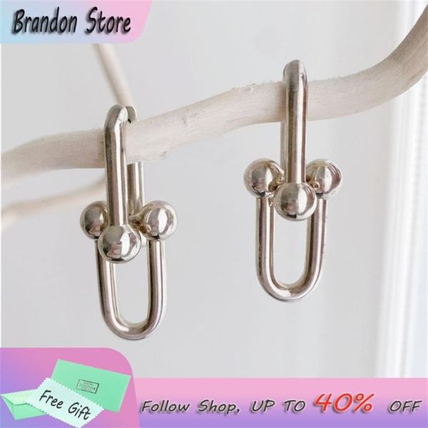 925 sterling silver tif u shaped earrings horseshoe buckle for ladies valentine's day luxury jewelry gifts 22021194d, Golden;silver
925 sterling silver tif u shaped earrings horseshoe buckle for ladies valentine's day luxury jewelry gifts 22021194d, Golden;silver