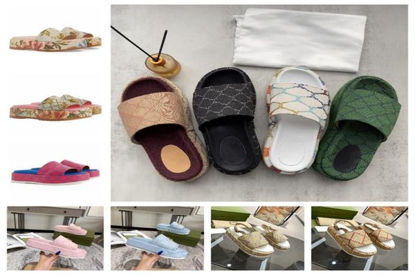 2022 womens fashion slippers embroidered canvas designer men slides slip girls 60mm canvas covered platform sandals size 35451463508, Black
2022 womens fashion slippers embroidered canvas designer men slides slip girls 60mm canvas covered platform sandals size 35451463508, Black