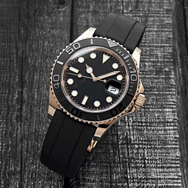 luxury men's watch yacht style 40mm wristwatch black dial automatic mechanical watches sapphire glass classic folding strap s282p, Slivery;brown
luxury men's watch yacht style 40mm wristwatch black dial automatic mechanical watches sapphire glass classic folding strap s282p, Slivery;brown