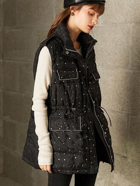 parkas janveny 2022 new winter down vest women sleeveless stand collar multi pockets thick 90% white duck down gilet female waistcoat, Black
parkas janveny 2022 new winter down vest women sleeveless stand collar multi pockets thick 90% white duck down gilet female waistcoat, Black