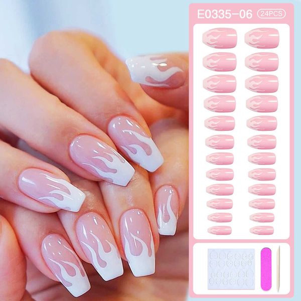 false nails pink flame short ballet wear nail finished fake nail manicure patch nail patch waterproof removable nail j230419, Red;gold
false nails pink flame short ballet wear nail finished fake nail manicure patch nail patch waterproof removable nail j230419, Red;gold