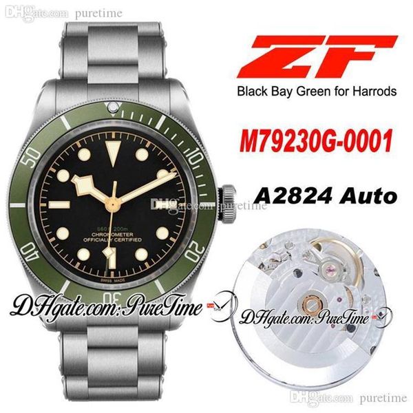 zf green exclusive to harrods a2824 automatic mens watch green bezel black dial stainless steel bracelet edition 1970, Slivery;brown
zf green exclusive to harrods a2824 automatic mens watch green bezel black dial stainless steel bracelet edition 1970, Slivery;brown