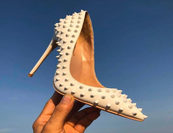 brand shoes red sloe women pumps high heel shoes rivet pointed toe fine heel lady wedding shoes bottom for the red fashion party 7597868, Black
brand shoes red sloe women pumps high heel shoes rivet pointed toe fine heel lady wedding shoes bottom for the red fashion party 7597868, Black
