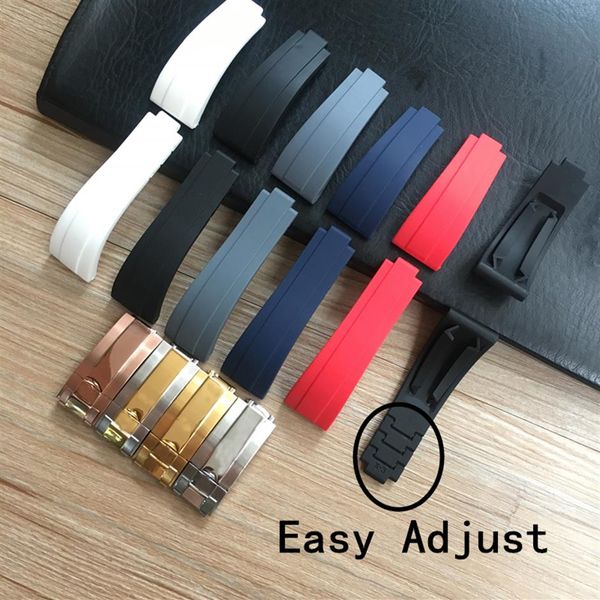 20mm black blue white red gray watch band rubber watch band for role strap gmt oysflex easy adjust271y, Black;brown
20mm black blue white red gray watch band rubber watch band for role strap gmt oysflex easy adjust271y, Black;brown