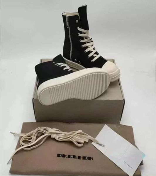 2022 dress shoes rick canvas sneakers for men and women owens shoelaces high soled boots casual shoes 9832751, Black
2022 dress shoes rick canvas sneakers for men and women owens shoelaces high soled boots casual shoes 9832751, Black