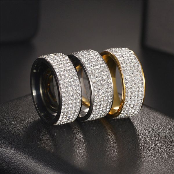 punk hiphop jewelry stainless steel mens diamond ring designer five rows rhinestone black silver 18k gold rings for man party south american, Golden;silver
punk hiphop jewelry stainless steel mens diamond ring designer five rows rhinestone black silver 18k gold rings for man party south american, Golden;silver