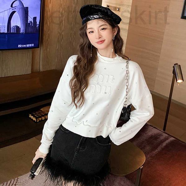 women's hoodies & sweatshirts designer correct version of sweatshirt for women in spring 2023, full embroidered letter studded diamond, Black
women's hoodies & sweatshirts designer correct version of sweatshirt for women in spring 2023, full embroidered letter studded diamond, Black