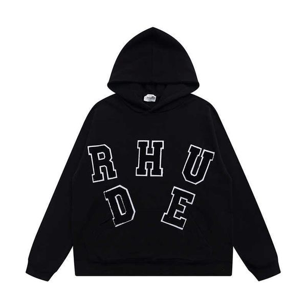 designer clothing hoodies fashion sweatshirts ins correct edition rhude casual letter paste cloth towel embroidery loose hoodie sweater stre, Black
designer clothing hoodies fashion sweatshirts ins correct edition rhude casual letter paste cloth towel embroidery loose hoodie sweater stre, Black