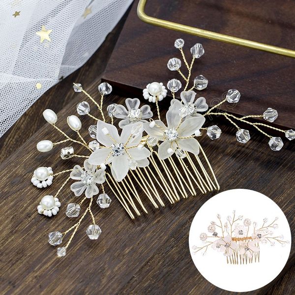 trendy handmade tiara wedding hair comb leaf flower bridal hairpins pearl rhinestone head jewelry girls wedding hair accessories, Slivery;golden
trendy handmade tiara wedding hair comb leaf flower bridal hairpins pearl rhinestone head jewelry girls wedding hair accessories, Slivery;golden