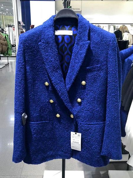 pants 2022 winter new women's clothing allmatch color contrast stitching printed lining texture slim suit jacket, White
pants 2022 winter new women's clothing allmatch color contrast stitching printed lining texture slim suit jacket, White