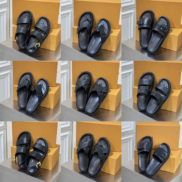 2023 mens slippers pool slides bom dia summer sandals mens luxurys designers real leather platform sandal flats fashion embossed old flower, Black
2023 mens slippers pool slides bom dia summer sandals mens luxurys designers real leather platform sandal flats fashion embossed old flower, Black