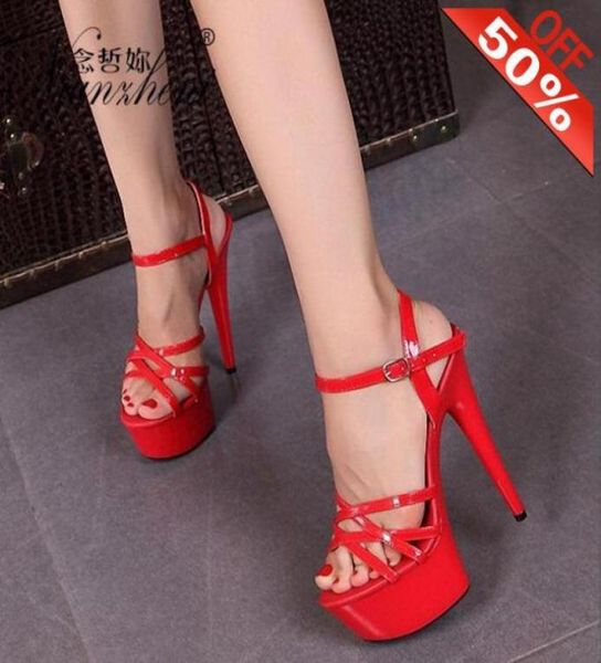 models party stage show women039s sandals 15cm stiletto heels thick platform patent leather all match nightclub stripper elegan5739214, Black
models party stage show women039s sandals 15cm stiletto heels thick platform patent leather all match nightclub stripper elegan5739214, Black