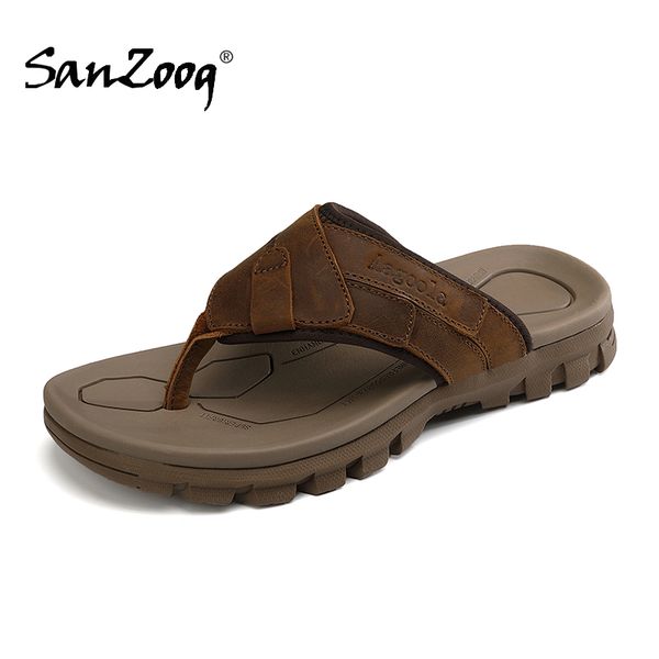 slippers men genuine leather slippers outdoor flip flops casual summer shoes beach comfortable slipper sandals 230419, Black
slippers men genuine leather slippers outdoor flip flops casual summer shoes beach comfortable slipper sandals 230419, Black