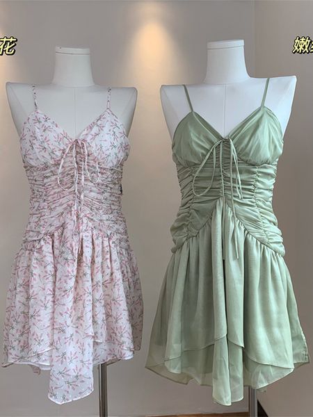 casual dresses summer fashion women pleated slim mini suspender onepiece vneck tie up irregular birthday party dress vintage style 230420, Black;gray
casual dresses summer fashion women pleated slim mini suspender onepiece vneck tie up irregular birthday party dress vintage style 230420, Black;gray
